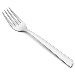 CuisiMarket Fourchette à Gâteau Fourchette de Table - Monobloc d'une Pièce Acier Inoxydable 18/10 et 140 mm Couleur Argent