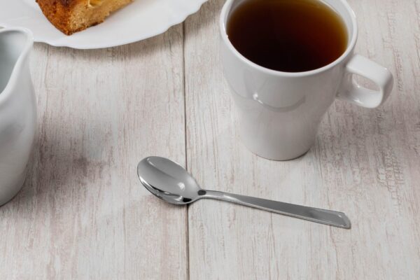 CuisiMarket Cuillère à Café Cuillerée à Soupe - Monobloc d'une Pièce Acier Inoxydable 18/10 et 140 mm Couleur Argent – Image 2